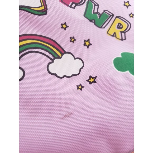 My Girl Scout Bag Soft Pink Canvas Backpack Carryall Bag New with Tag - Picture 4 of 4